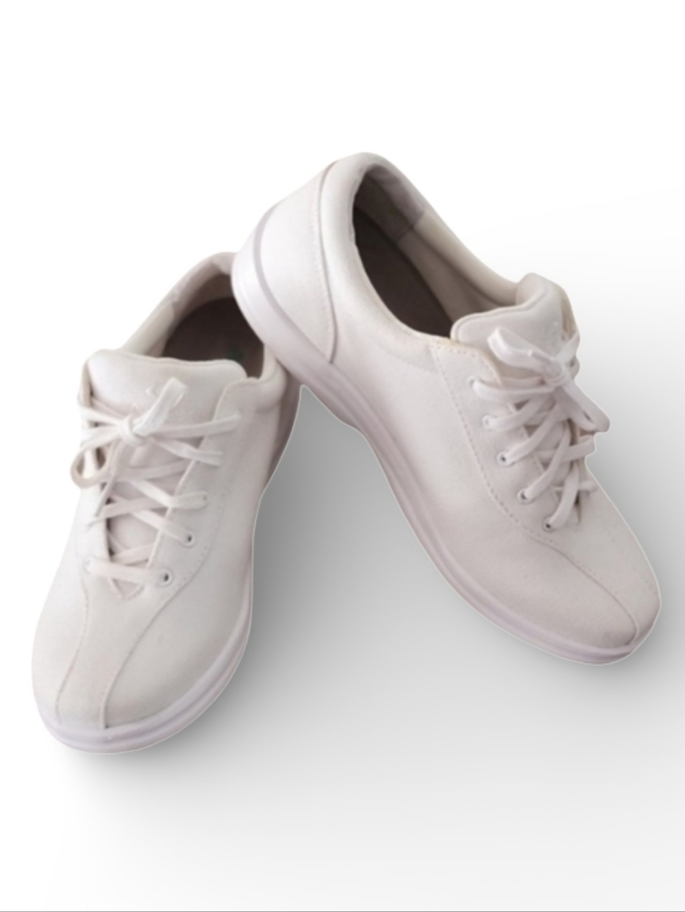 Apex Women's 6.5M Light Cream Color Lace Up‎ Canvas Sneakers